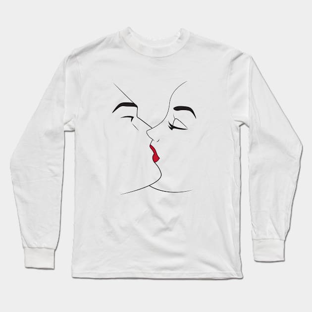 Lineart Lovers Long Sleeve T-Shirt by Woah_Jonny